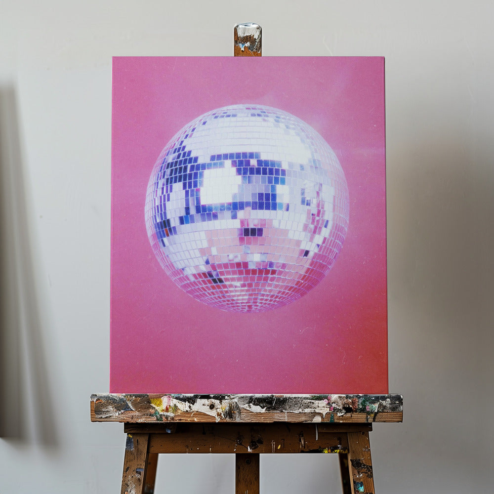 Roze discobal | Canvasprints