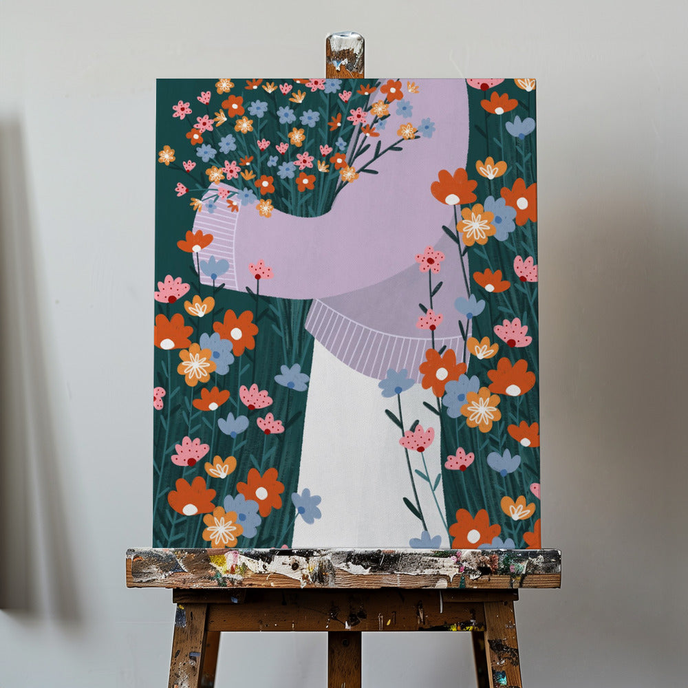 Jardin de fleurs sauvages | Tableaux sur Toile