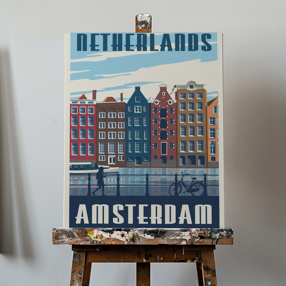 Impression de voyage d'Amsterdam | Tableaux sur Toile