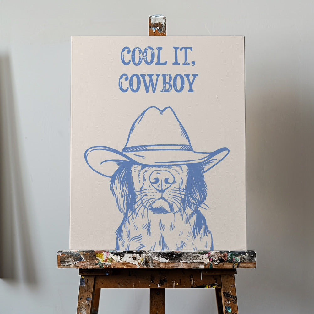 Cool it Cowboy Blue | Tableaux sur Toile