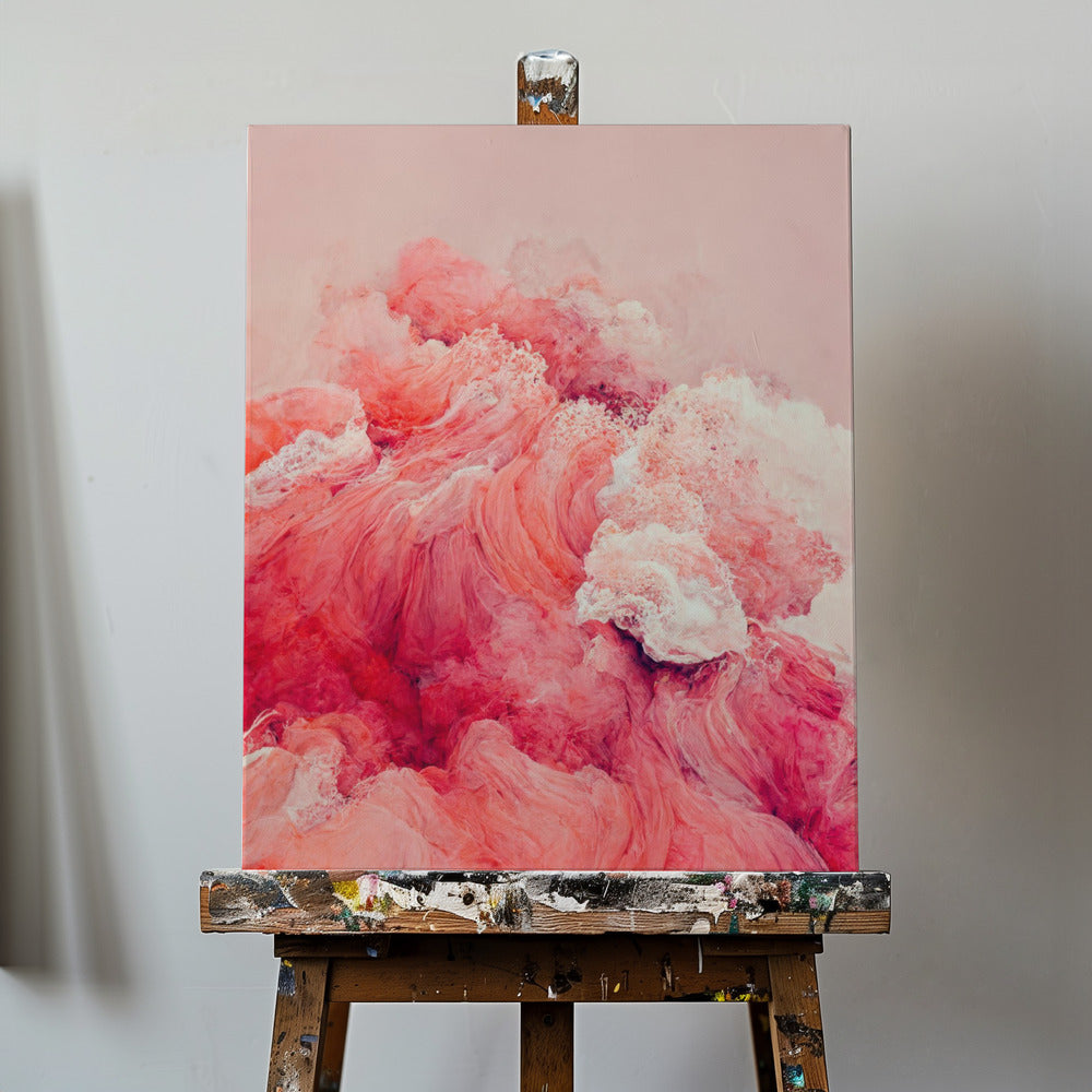 Crimson Waves | Canvas