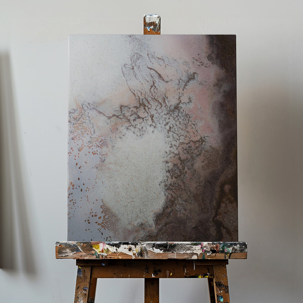 Lake Eyre revisité - ambiance terre rouge | Canvas