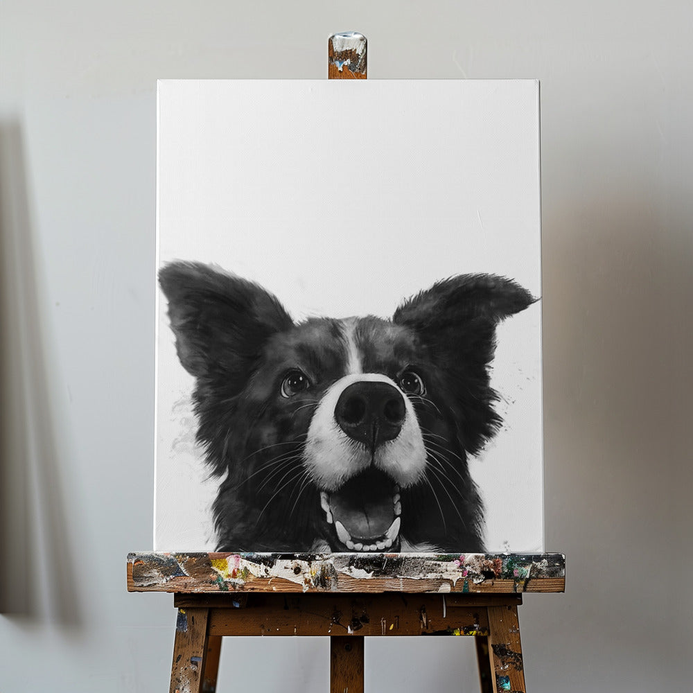 Glædesfuldt hundeblik | Lærredsbilleder