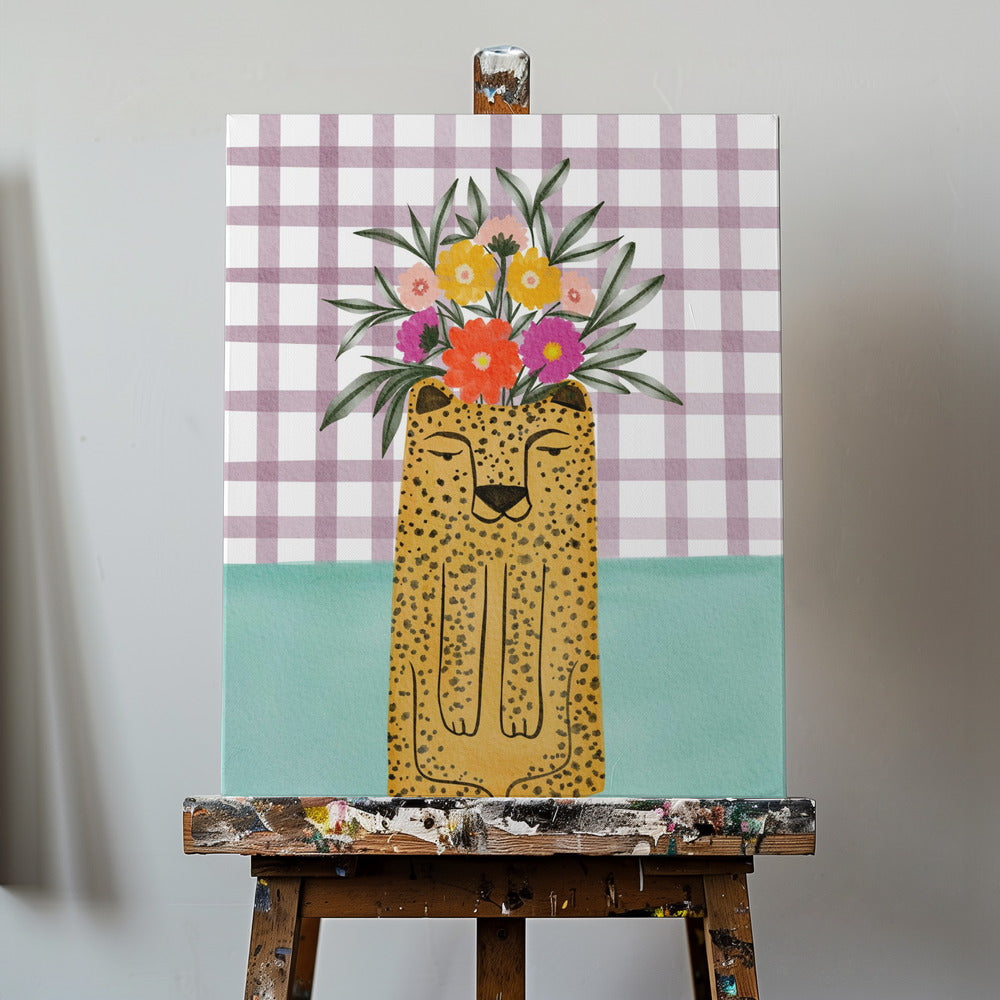 Leopard and florals | Canvas