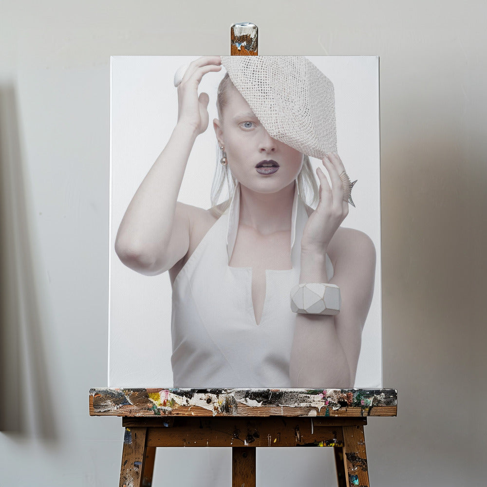 In de witte kamer | Canvasprints