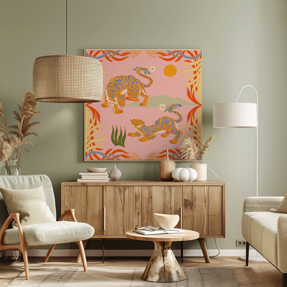 Rawring Playmates | Canvas
