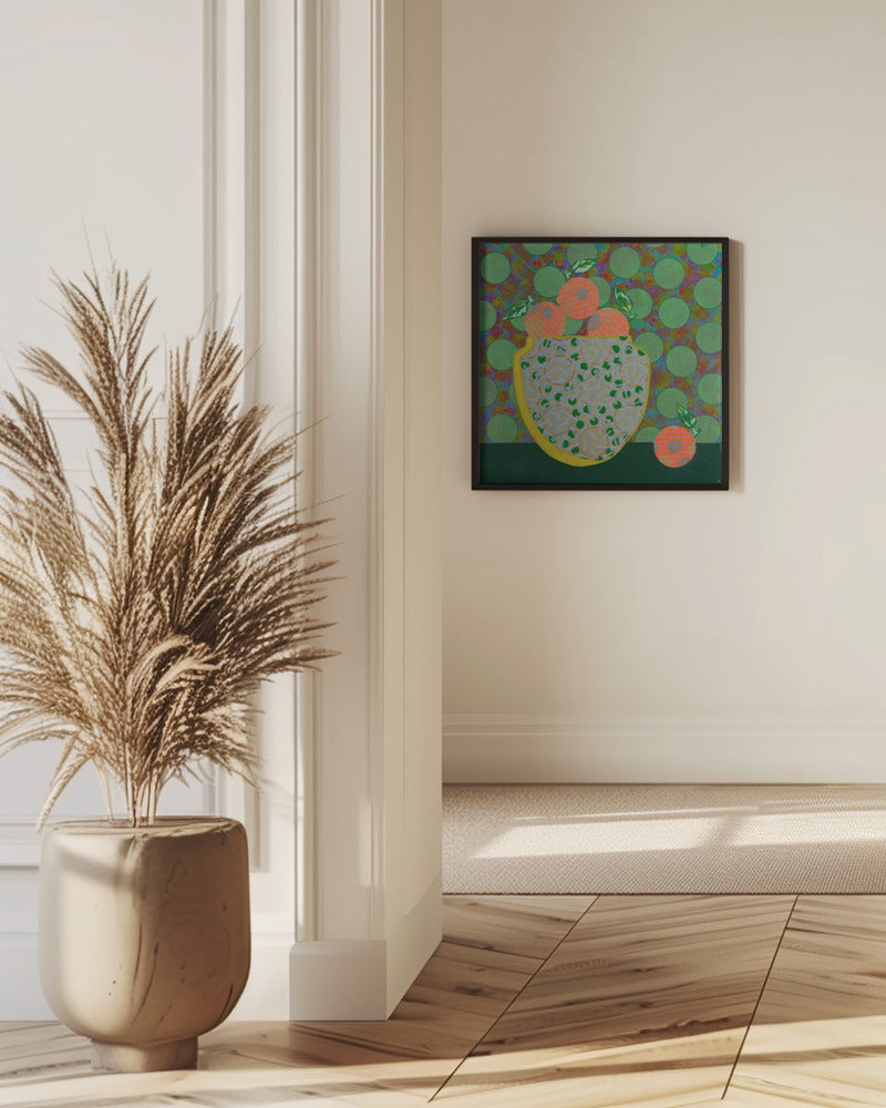 Oranges &amp; Green Dots | Poster