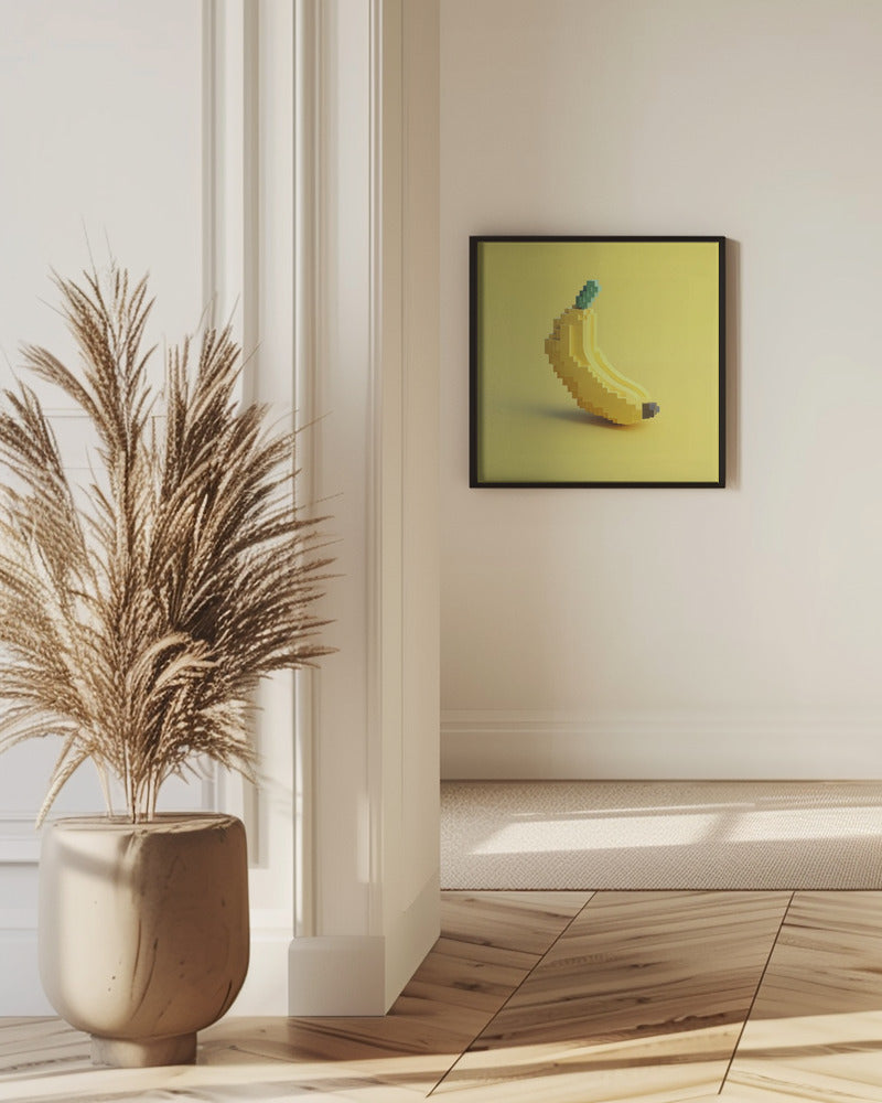 Pixelfrukt Stiliserad Banan | Poster