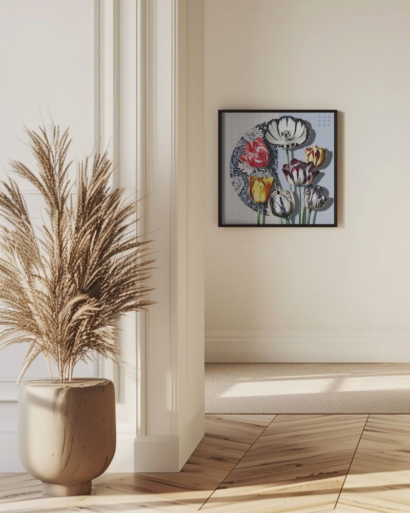 3d Collage With Tulips | Poster