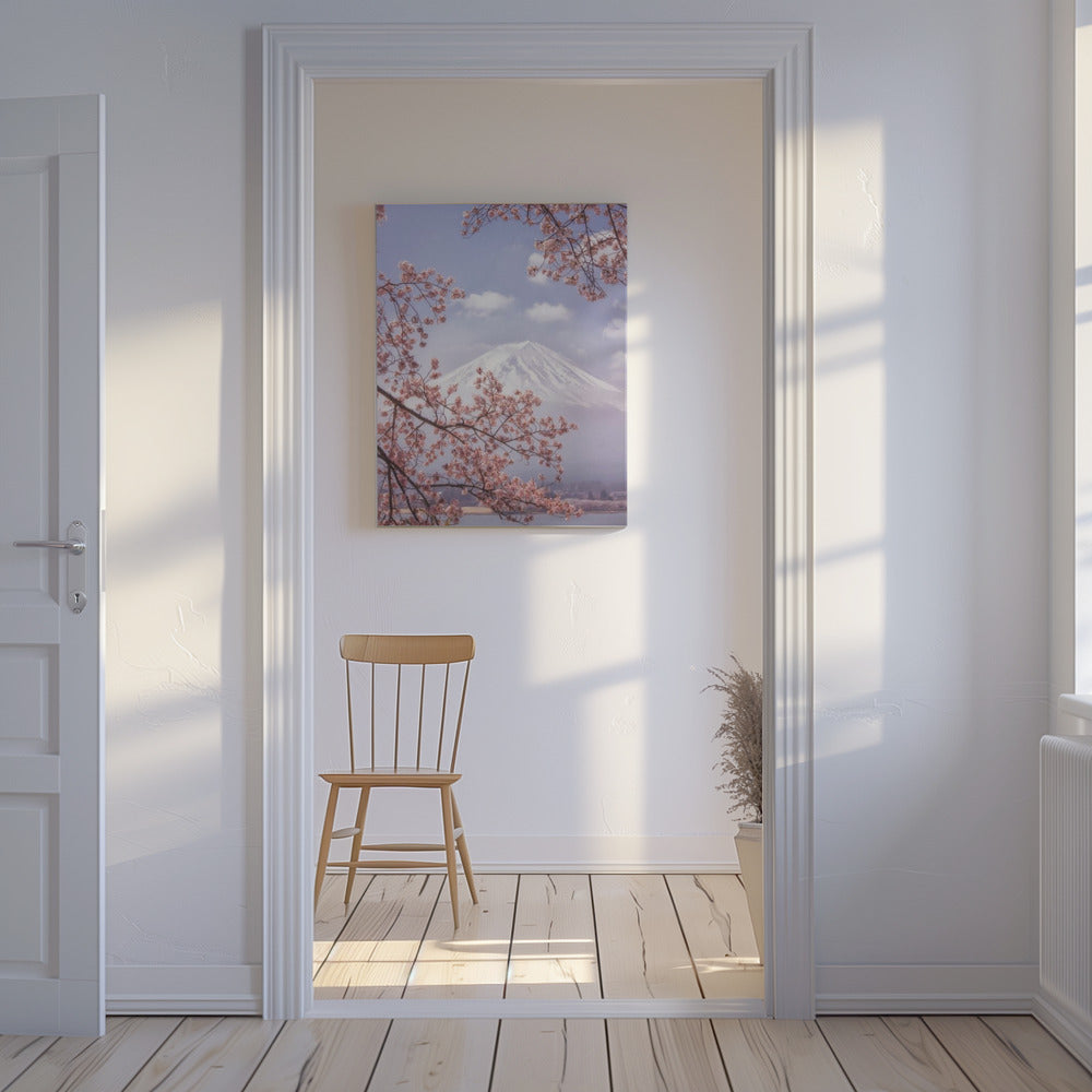 Berget Fuji i körsbärsblommorna | Canvas