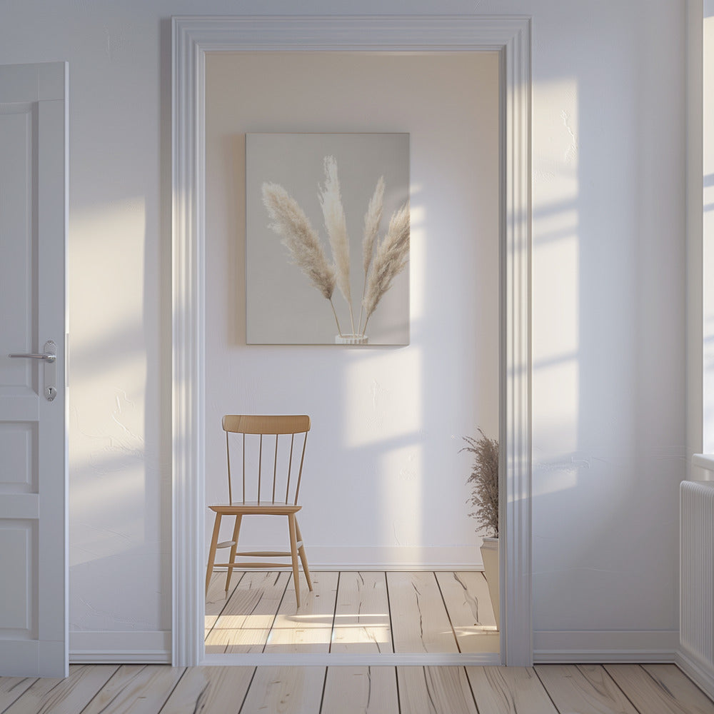 Pampas Grass Grey 05 | Canvas