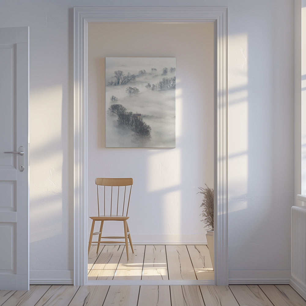 Arbres dans le brouillard | Toile