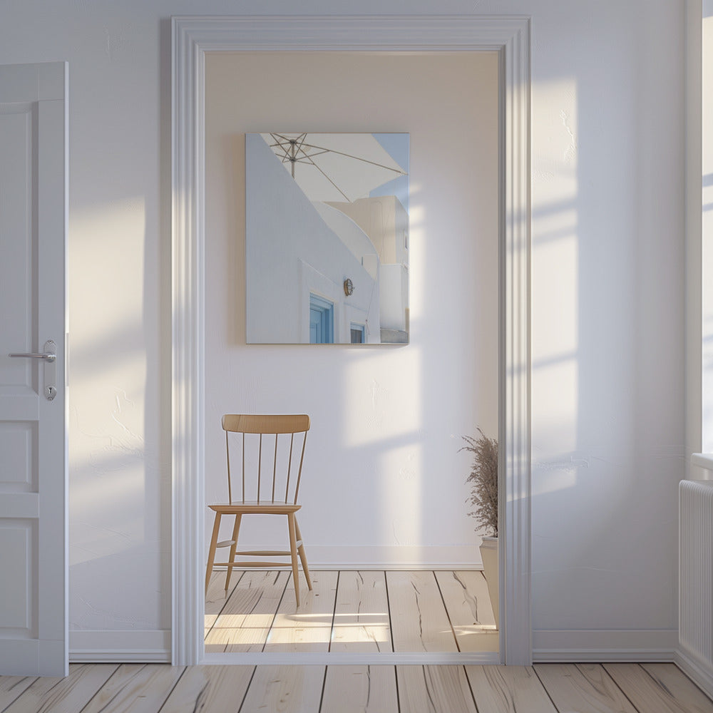 Sonnenschutz und blaue Türen | Leinwand-Bilder