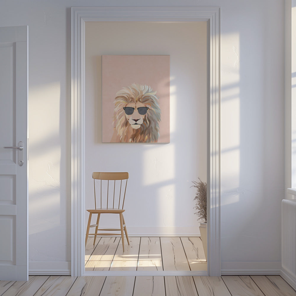 Chat lion cool | Tableaux sur Toile