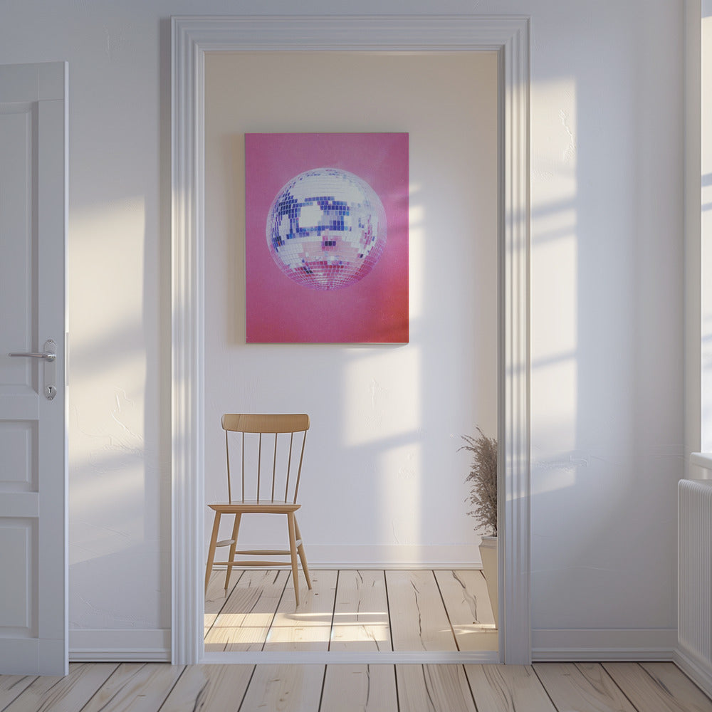 Roze discobal | Canvasprints