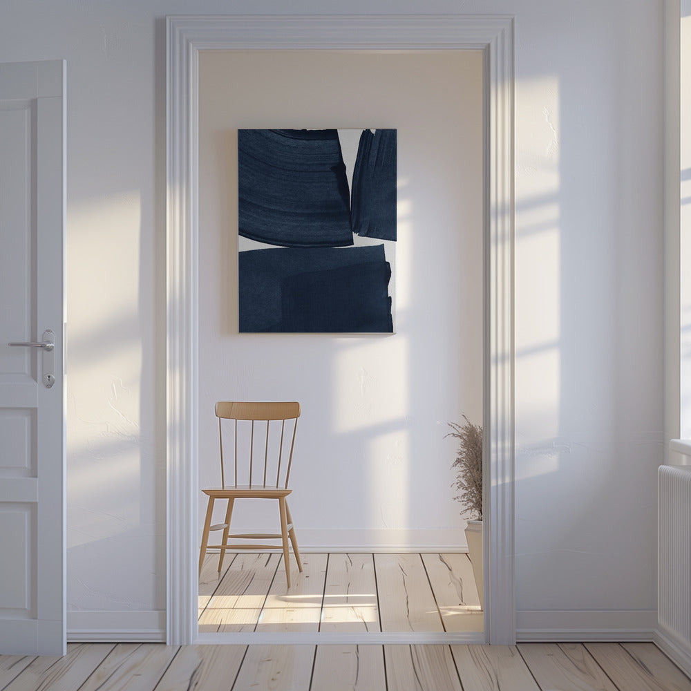 Minimalistinen maalaus Sininen I | Canvastaulut