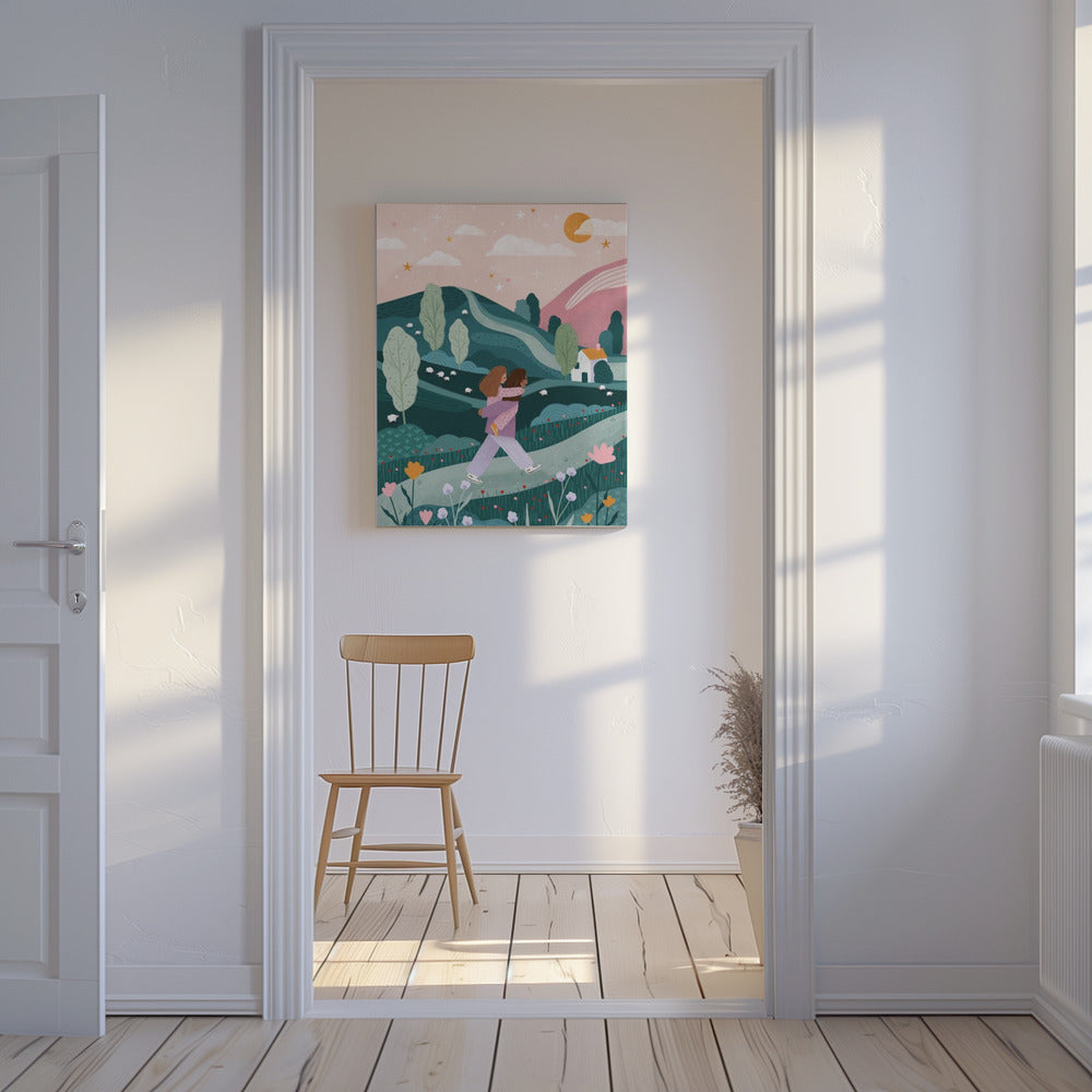 Mamma Dotter Landsbygdspromenad | Canvas
