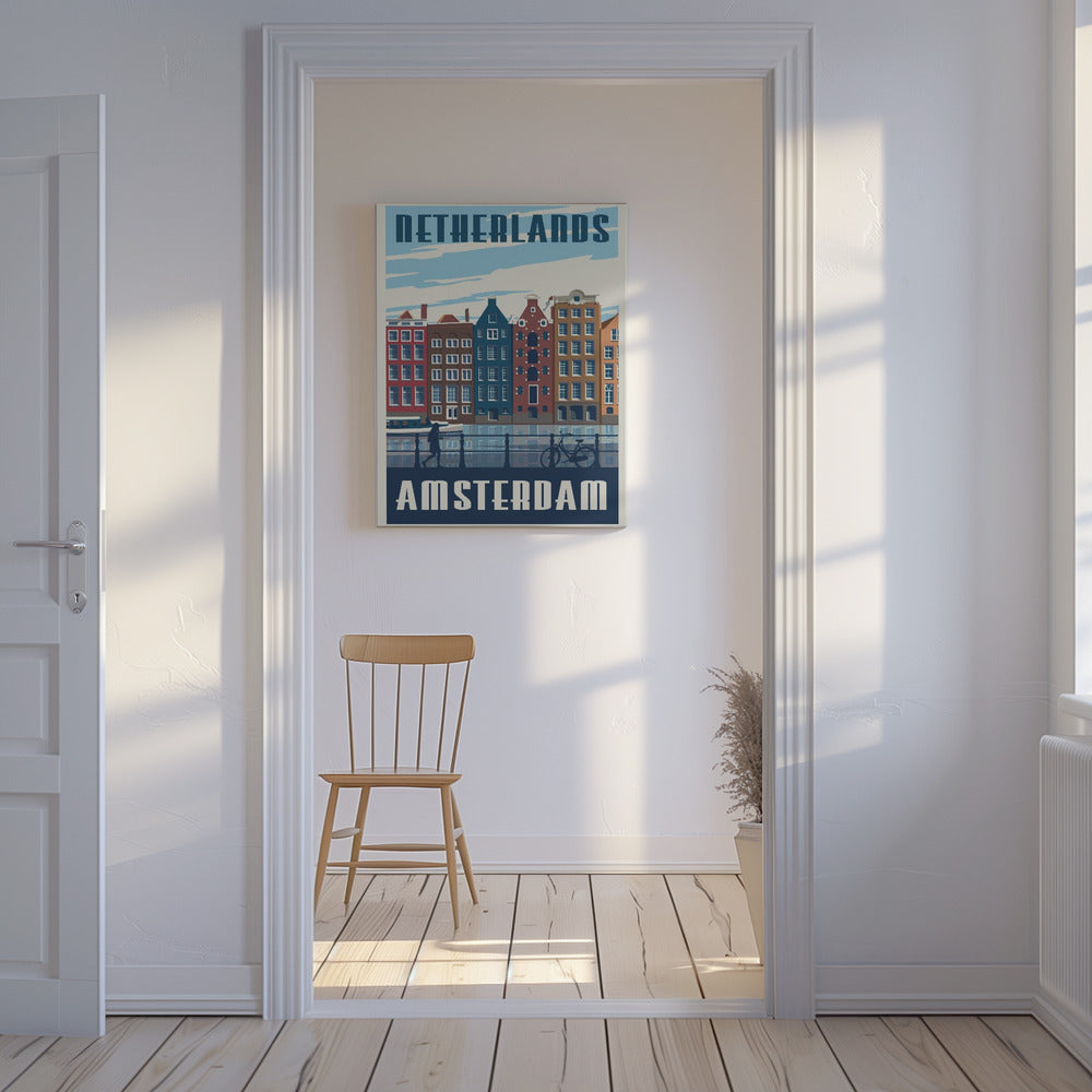 Impression de voyage d'Amsterdam | Tableaux sur Toile