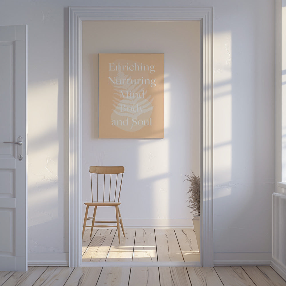 Peach Text Poster | Canvas