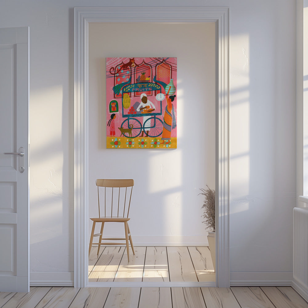 Étal de fruits indiens | Tableaux sur Toile