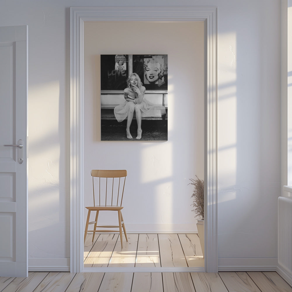 Nouvelle Marilyn BW | Tableaux sur Toile