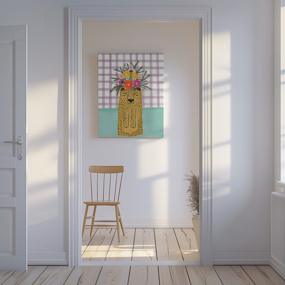 Leopard and florals | Canvas