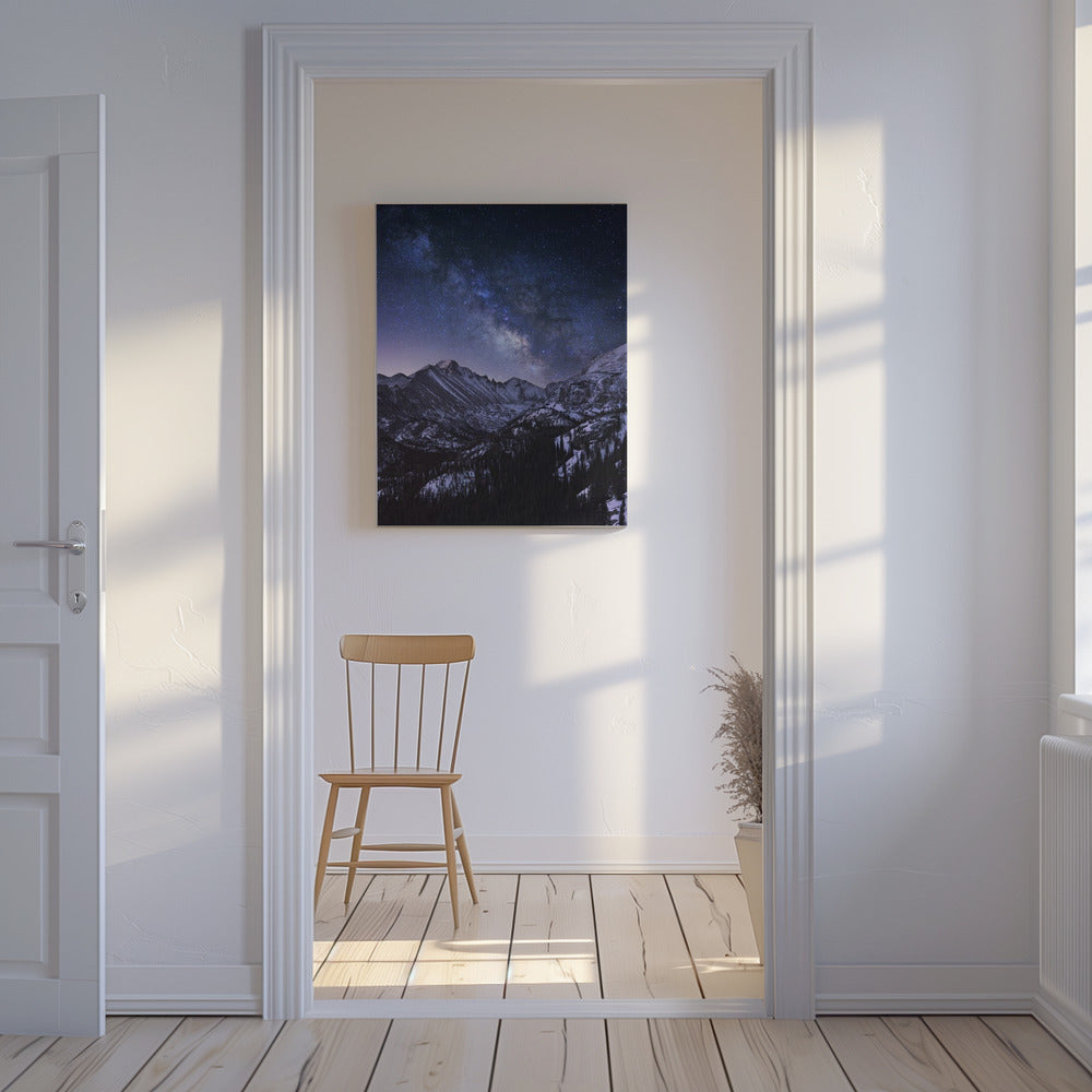 Melkweg boven Longs Peak | Canvasprints