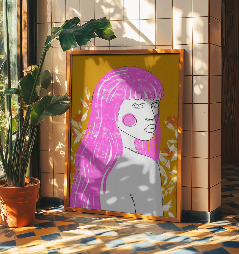 Pink Whisper Gaze | Poster