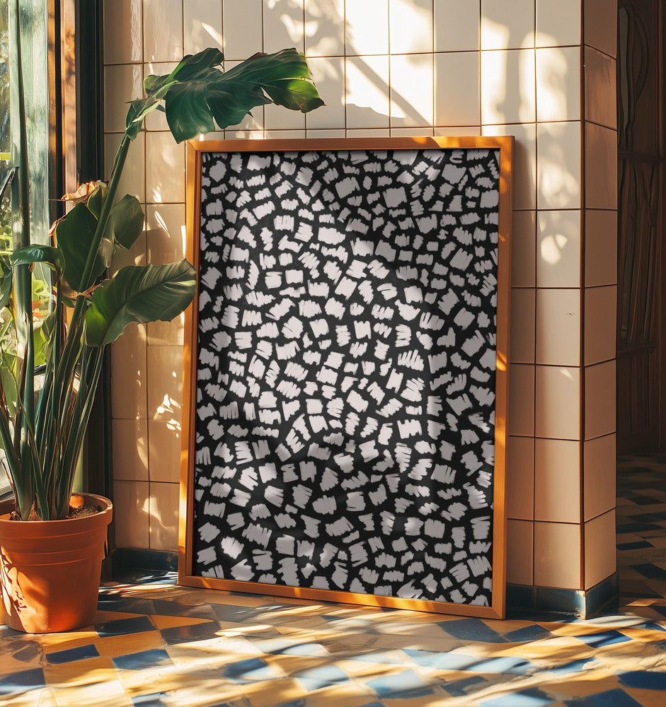 Tourbillons monochromes | Affiche