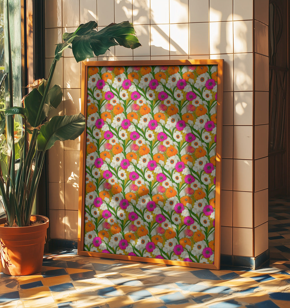 Floral Harmony Quilt | Poster