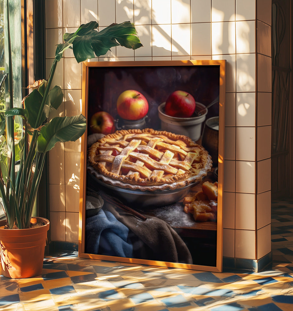 Apple Pie Cake food photography | Poster
