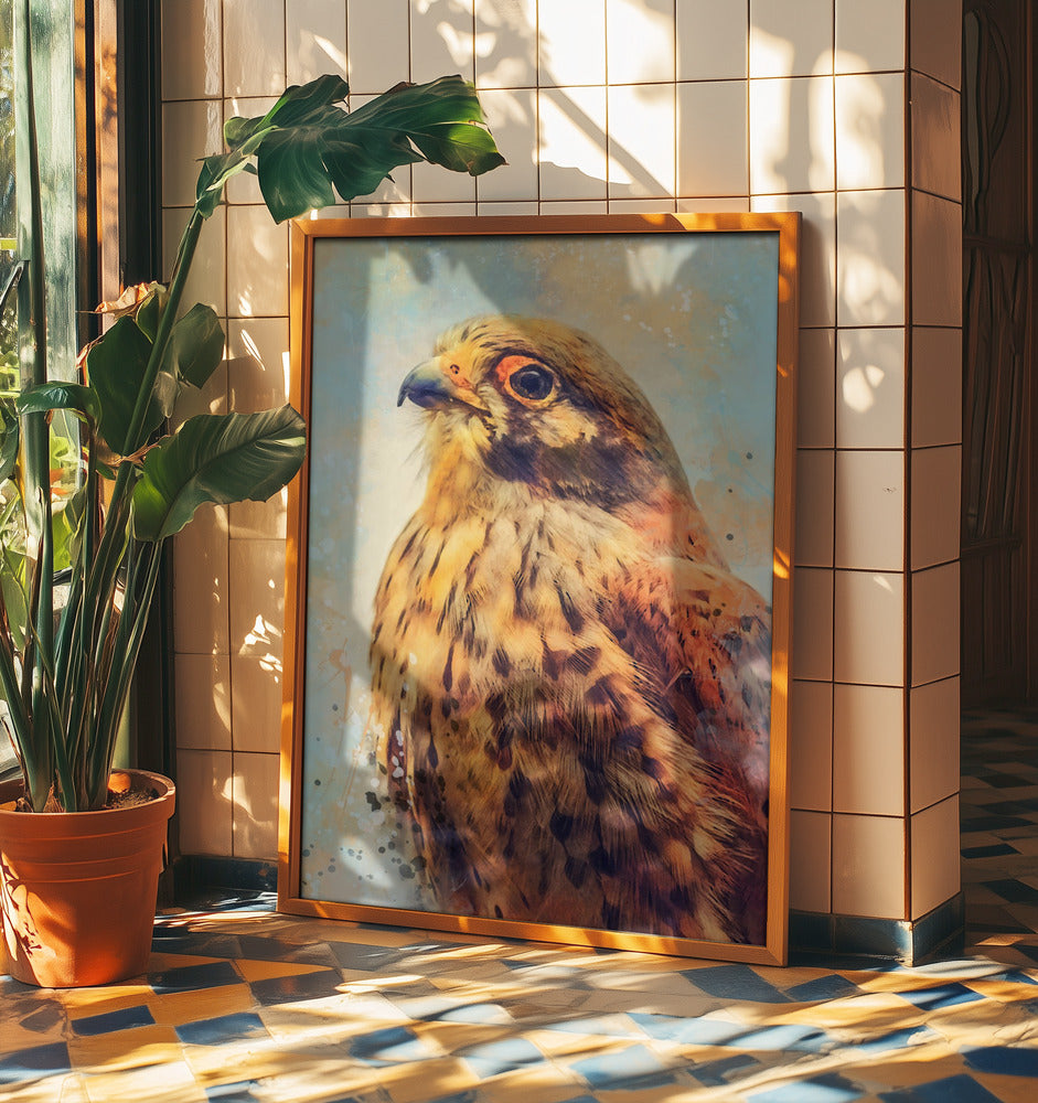 Tier Turmfalke Aquarell Tierkunst | Poster
