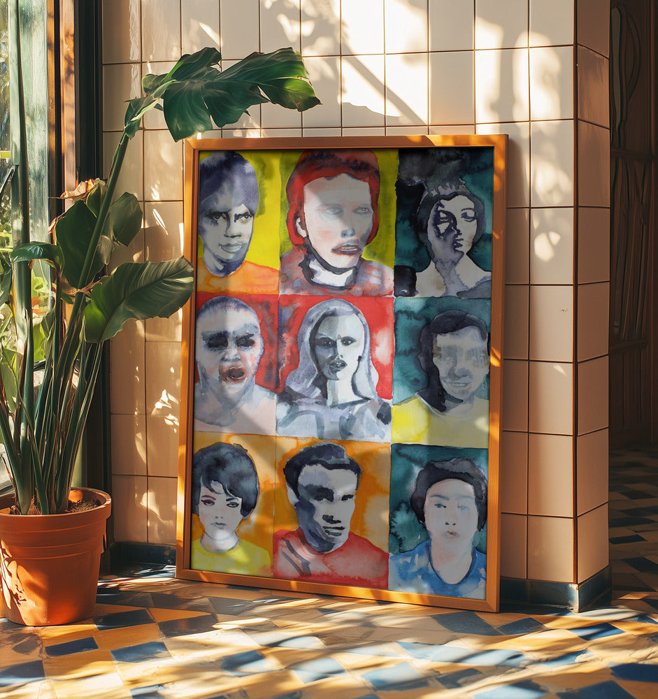 Headshot Grid No. 2 | Poster