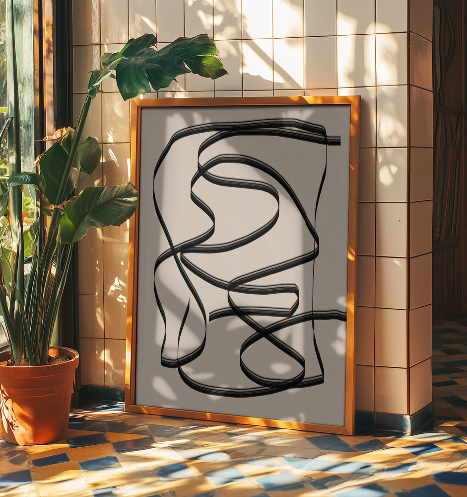 Flowing Lines Maze | Poster