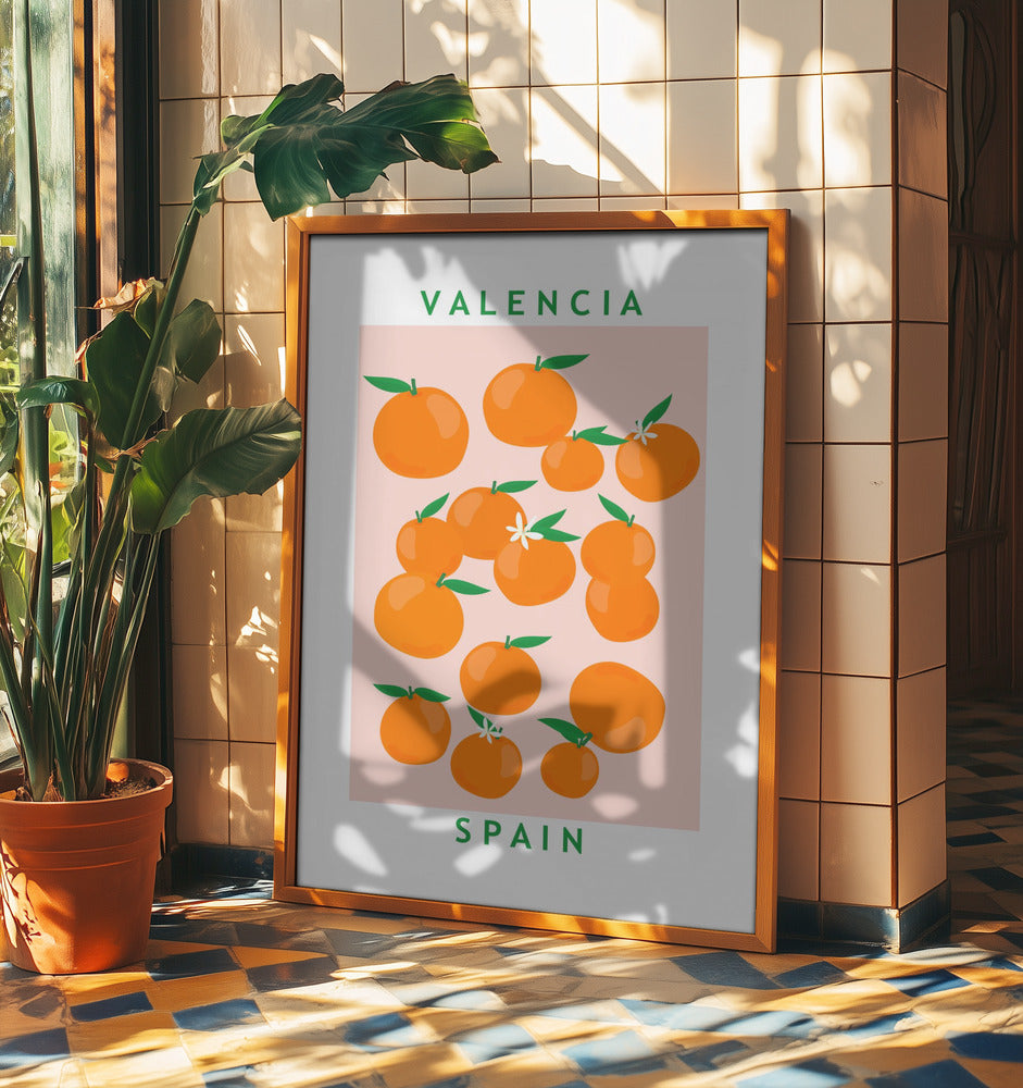 Flower Market Oranges | Poster