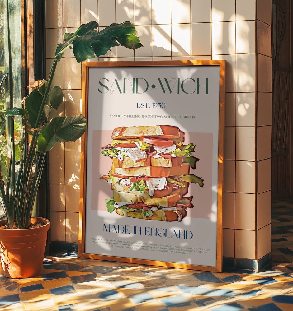 Classic Sandwich Made In England | Poster