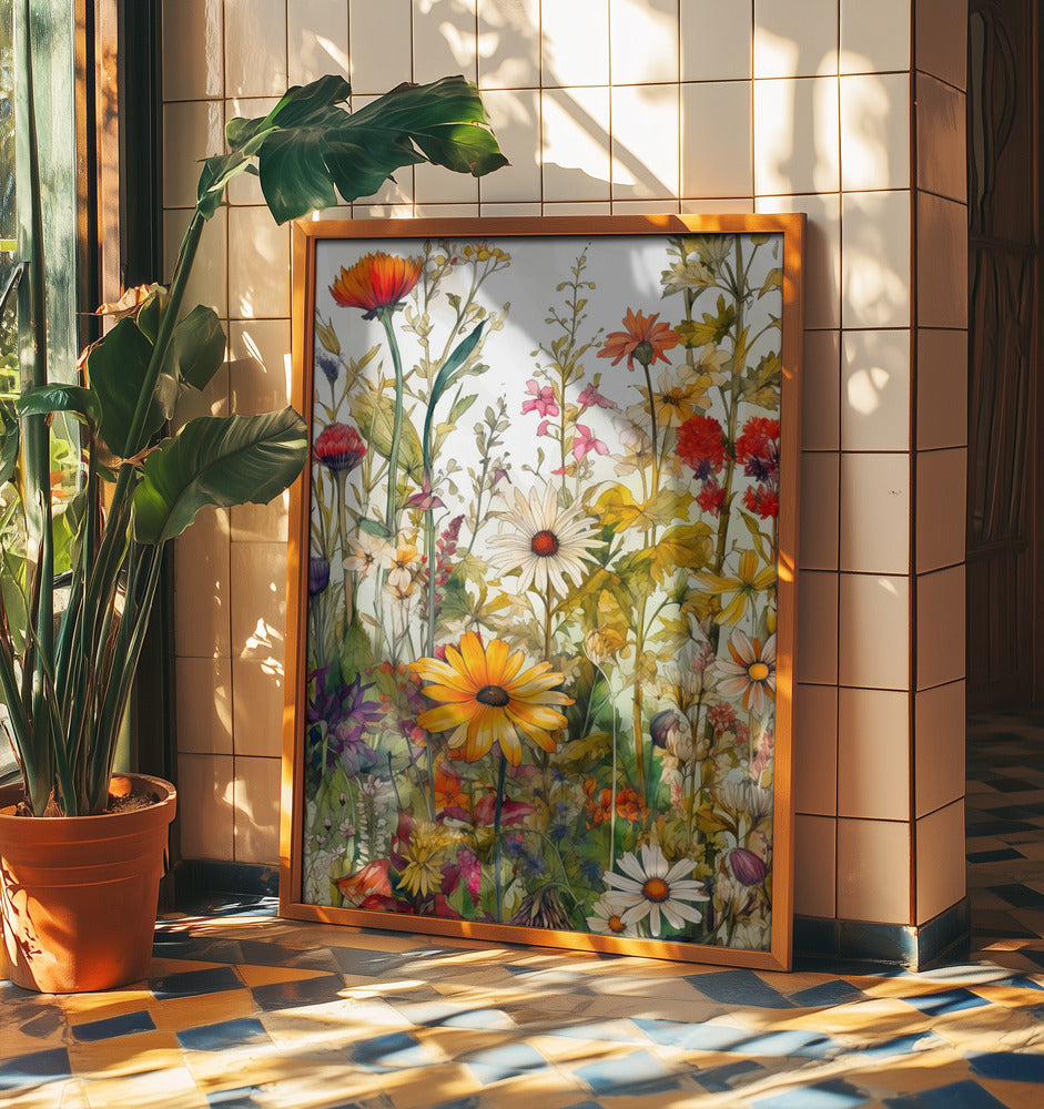 Wildflower Meadow Evergreen Flowers | Poster