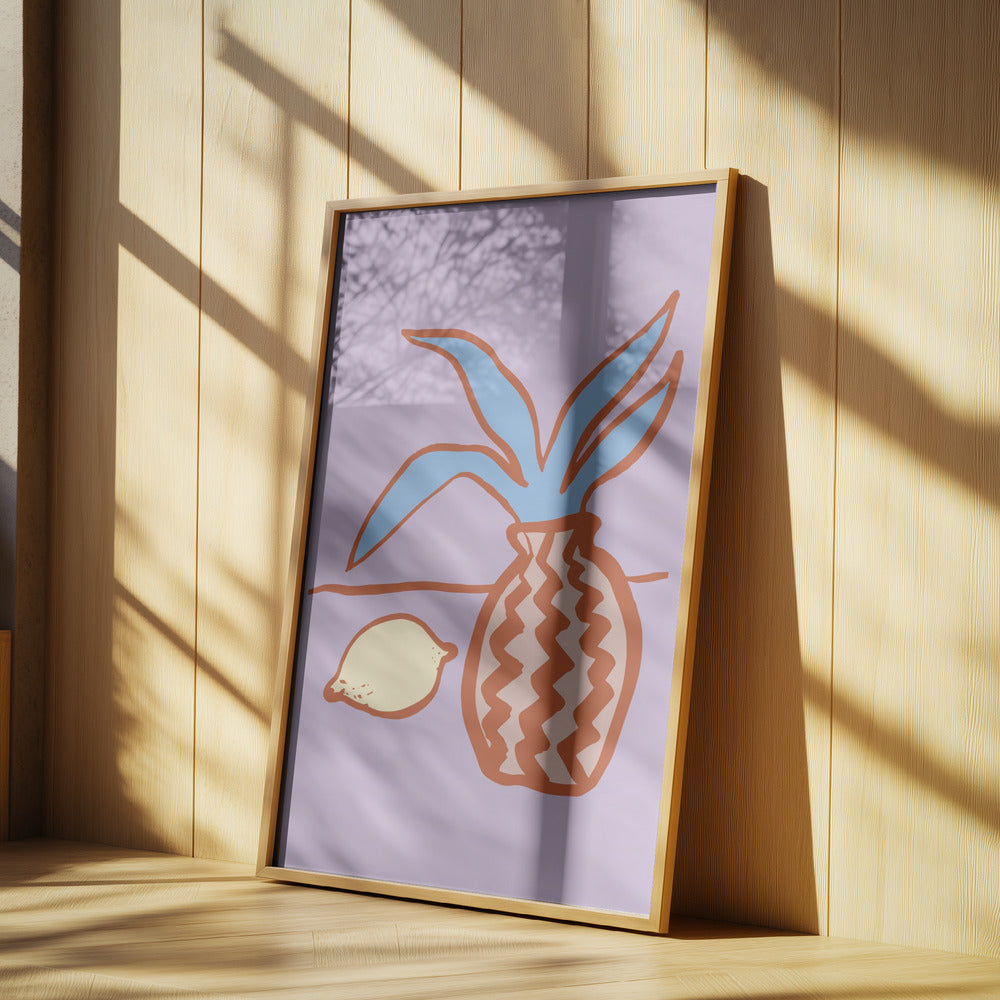 Flieder Zitrone | Poster - Kunstdruck