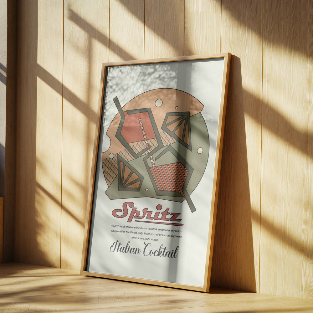 Geometriskt spritz-tryck | Poster