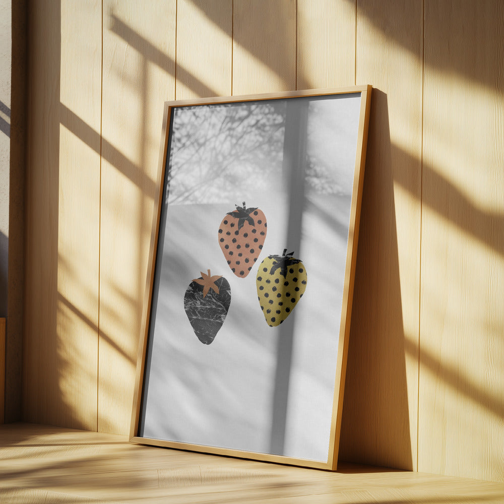 Scandi Strawberries | Poster