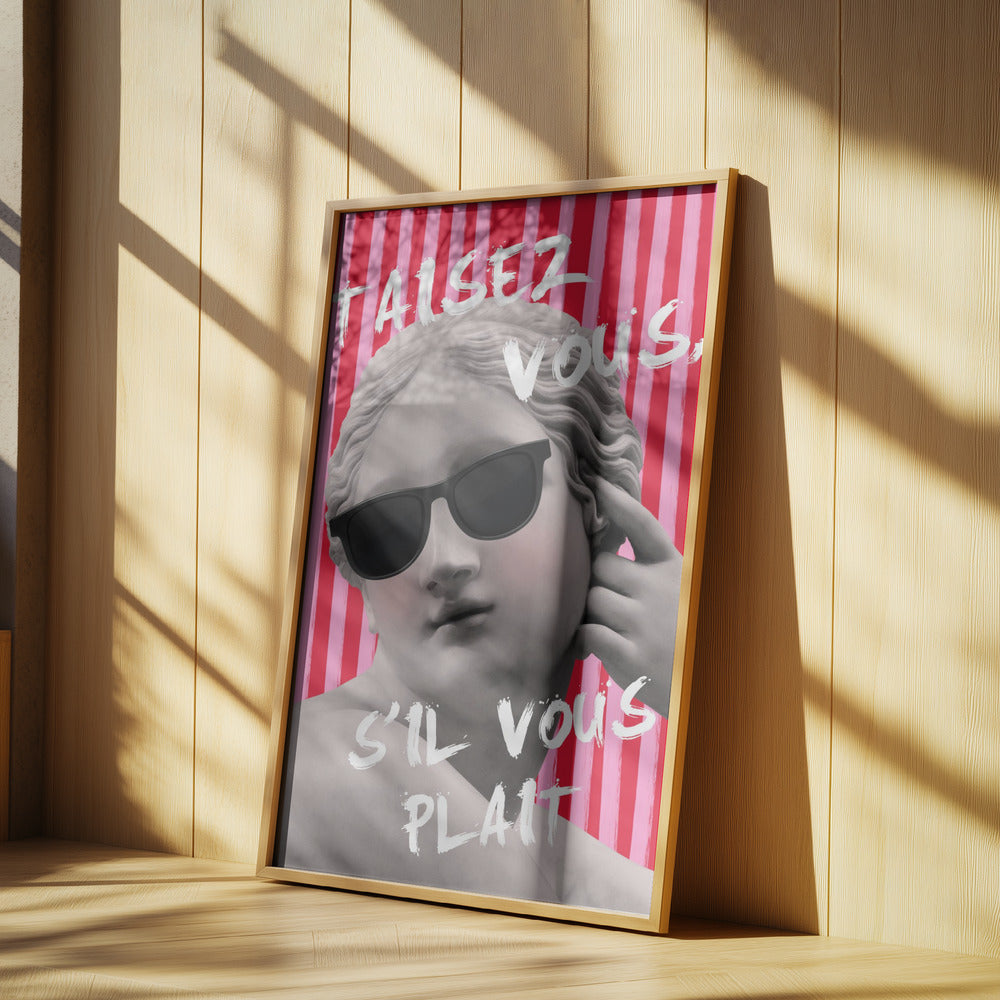 Rosa und rot gestreifte Venus | Poster
