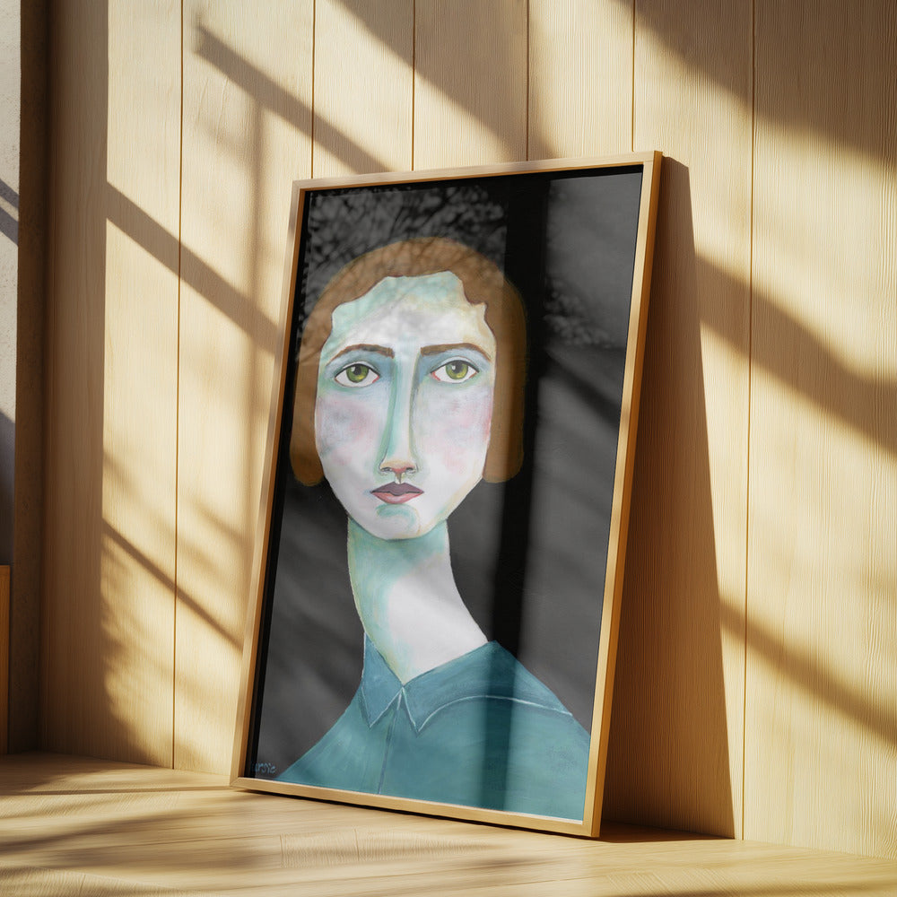 Vintage Dame schaut | Poster