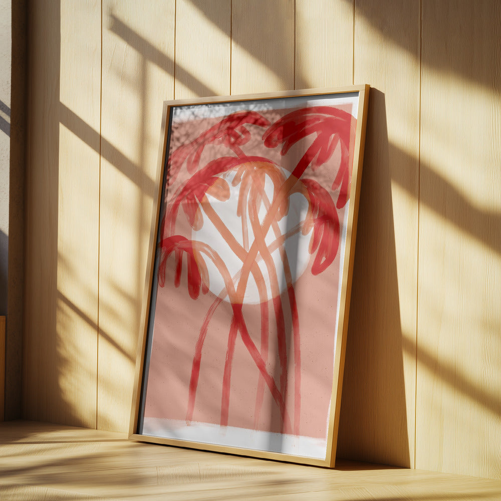 Crimson Palms | Poster