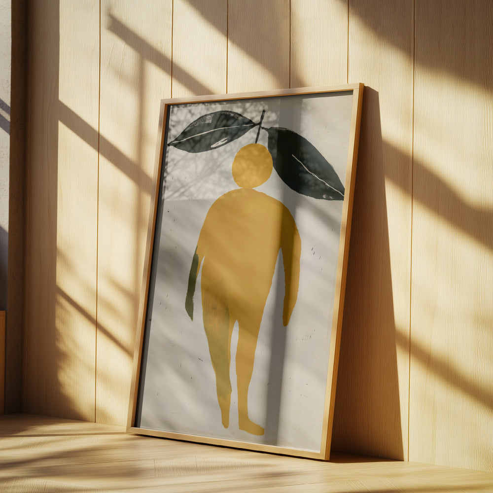Orangenblatt-Figur | Poster