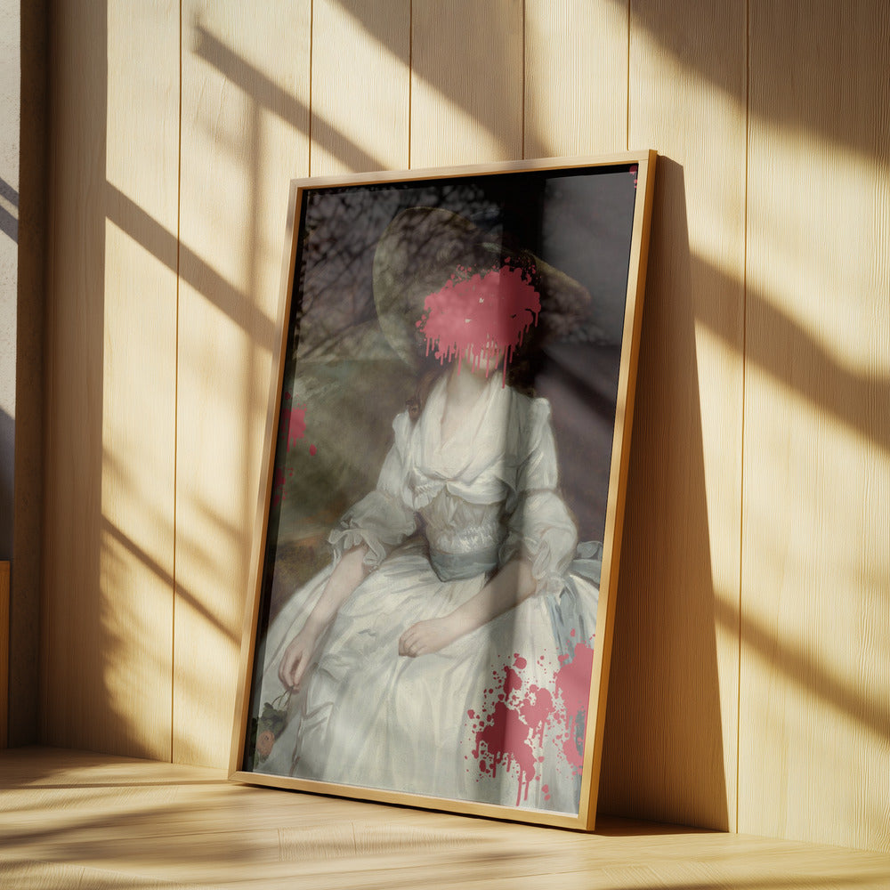 Renaissance Red Splash - Altered Art | Poster