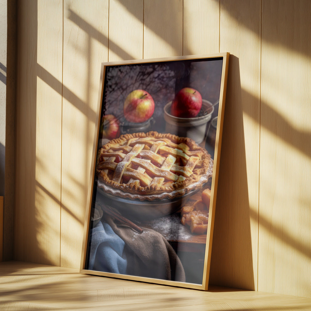 Apple Pie Cake food photography | Poster