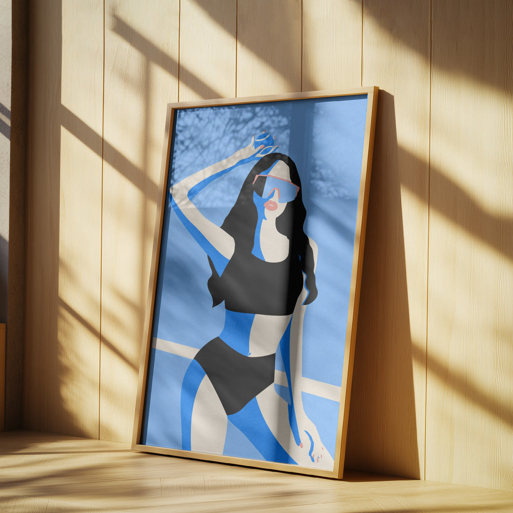 Blue Sport Girl | Poster