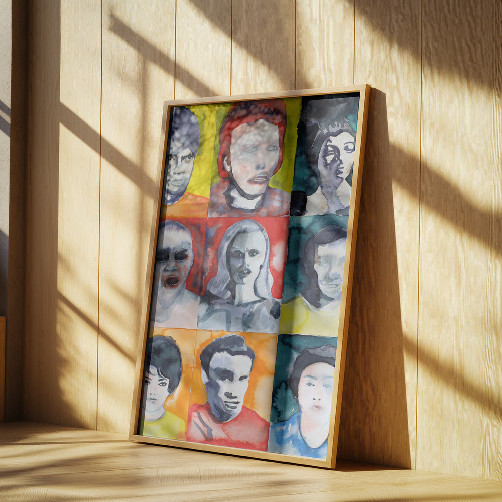 Headshot Grid No. 2 | Poster