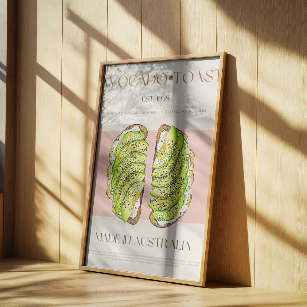 Rostad bröd med avokado | Poster