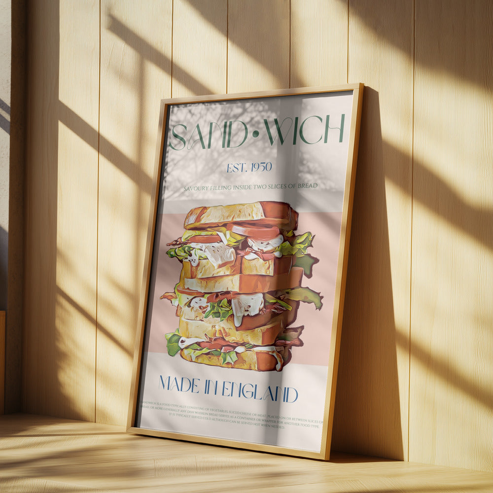 Classic Sandwich Made In England | Poster